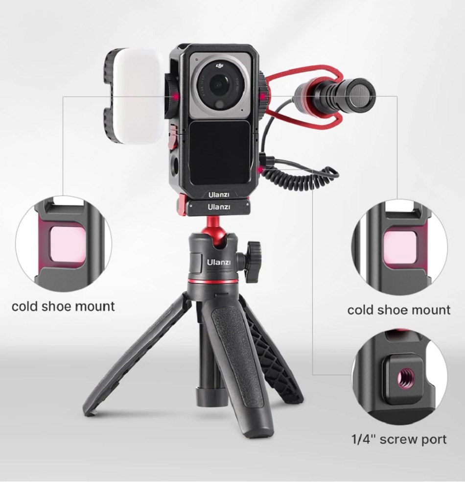 新品 Ulanzi DJI Action 2用OA-13三脚用磁気充電式ベース - ビデオカメラ